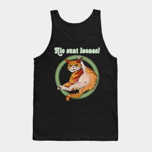 Hic sunt leones! Lazy ginger cat Tank Top